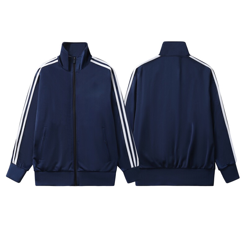 A Brand's Original European and American Trendy Brand, Autumn and Winter Letter Print Casual Loose Fashion Versatile Unisex Zipper Jacket