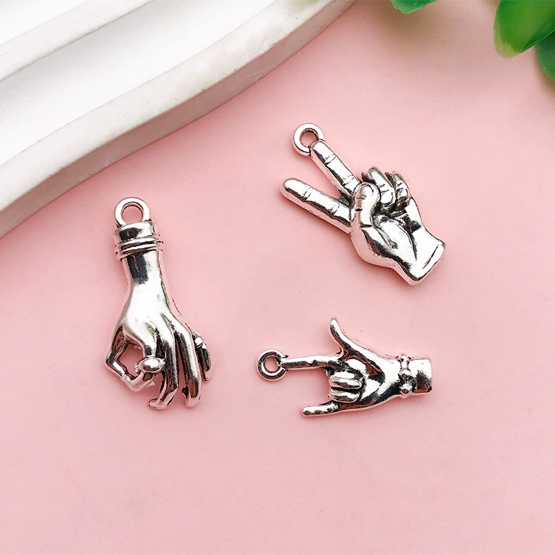 3g Weight Pendant, Earring Findings Jewelry Making Type DIY Jewelry Accessories, Bracelets, Necklace Classification 1 Piece Quantity Alloy Material Gesture, Solid Color Pattern Simple Style, Classic Style Style Handmade, Plating Craft 1 Piece Alloy Gesture Solid Color Pendant Earring Findings DIY Jewelry Accessories Bracelets Necklace 3