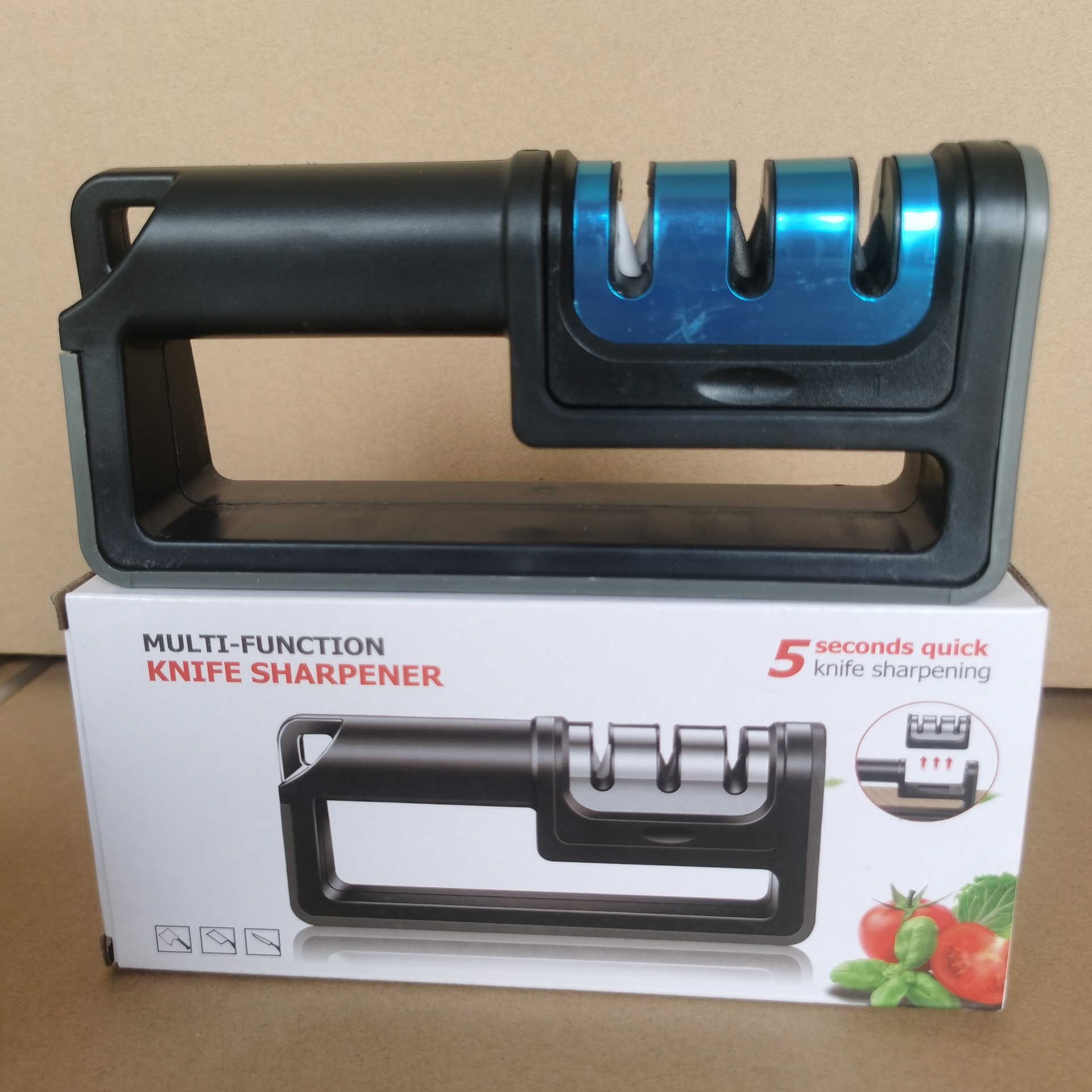 Afilador de cuchillos diamantado | Herramienta manual multifunción