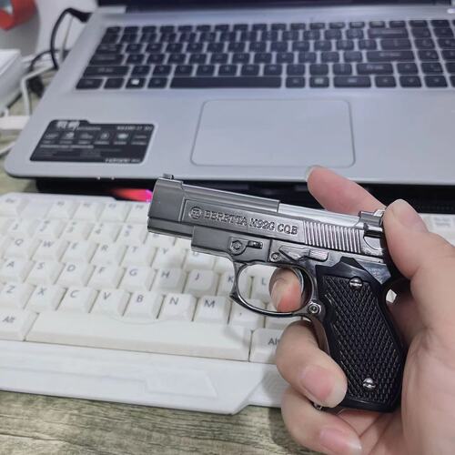 Inflatable Metal Lighter Creative Windproof Red Flame Cigarette Lighter Unique Design Lighter