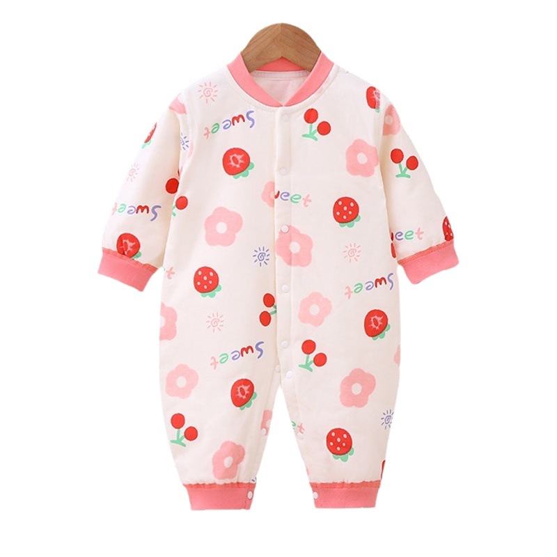 Engrosado 40 algodón bebé mono Otoño e Invierno mujer recién nacido Ropa masculina y femenina bebé mameluco Pijamas