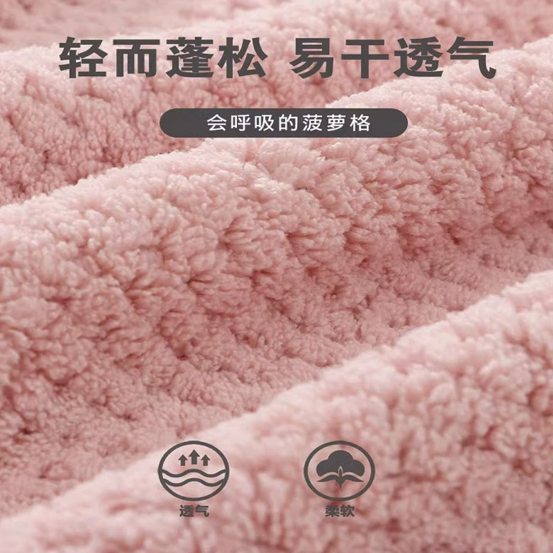 Children's long coral velvet bathrobe for boys