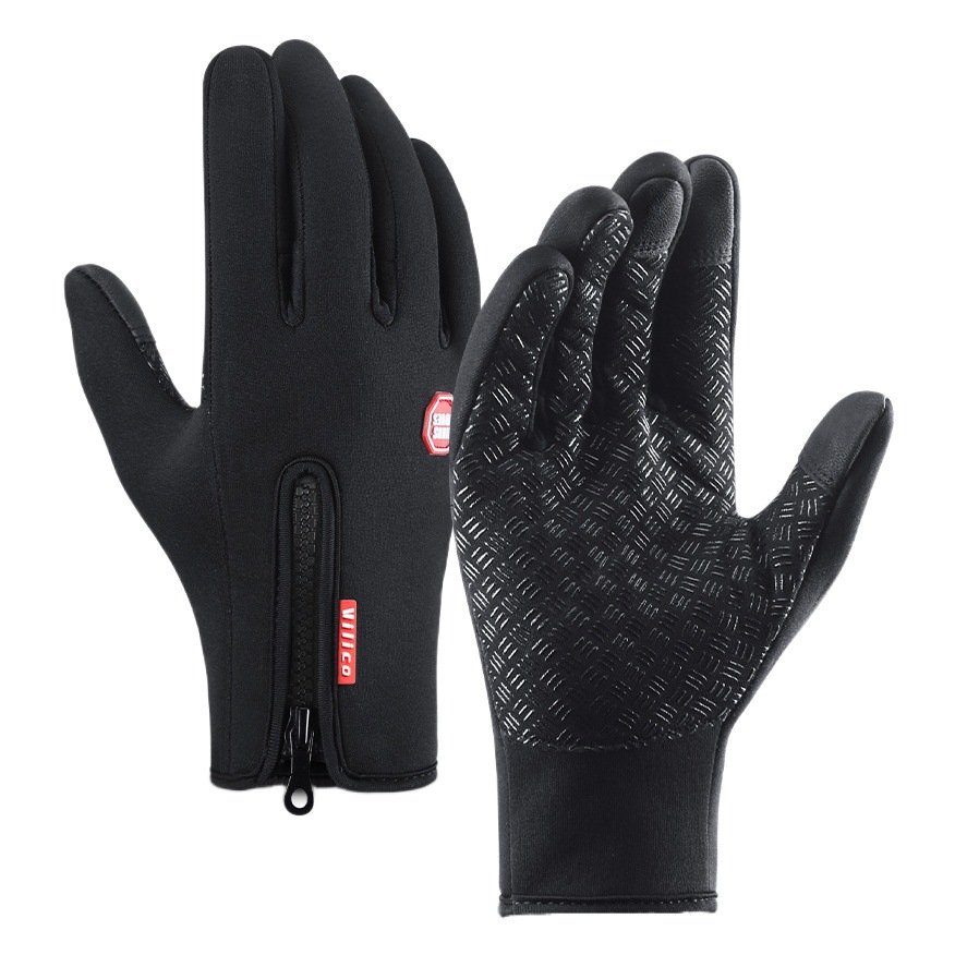 Guantes de invierno para deportes al aire libre para hombres y mujeres con forro polar, compatibles con pantallas táctiles, cálidos, resistentes al viento, guantes gruesos para esquiar, ciclismo, otoño e invierno, venta al por mayor
