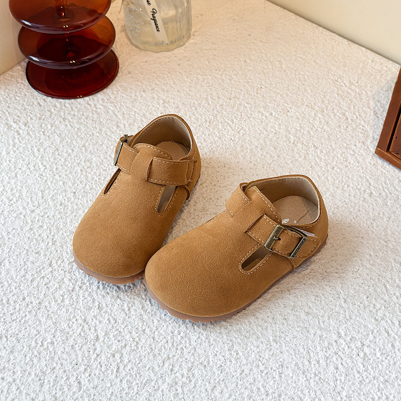 Zapatos Bocken para niños 2025 temporada de otoño nuevos zapatos de cuero de moda de suela suave para niños zapatos de soltero para bebés zapatos de frijol image 3
