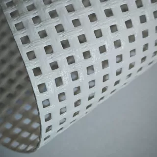 阻燃抗紫外线游艇用网眼布寿命长建筑幕墙聚氯乙烯网格布抗老化