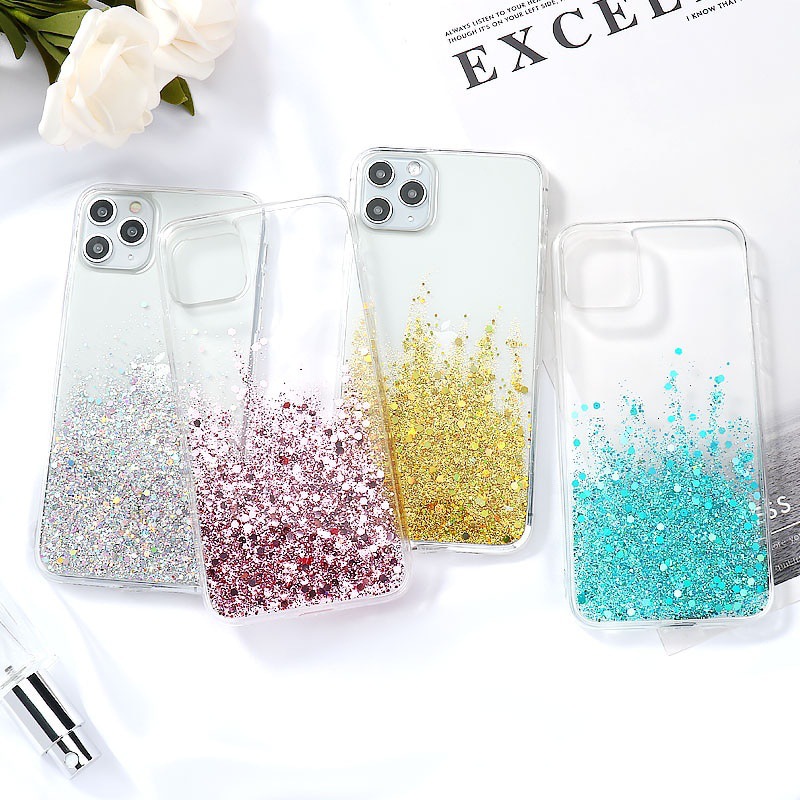 Glitter Phone Case For Samsung Note Series Starry Sky Tpu Cover_voghion.com