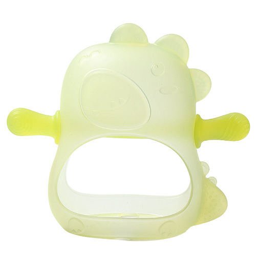 Baby elephant teether baby teething stick anti-eating hand artifact baby can chew gum silicone toy 0 to 1 years old