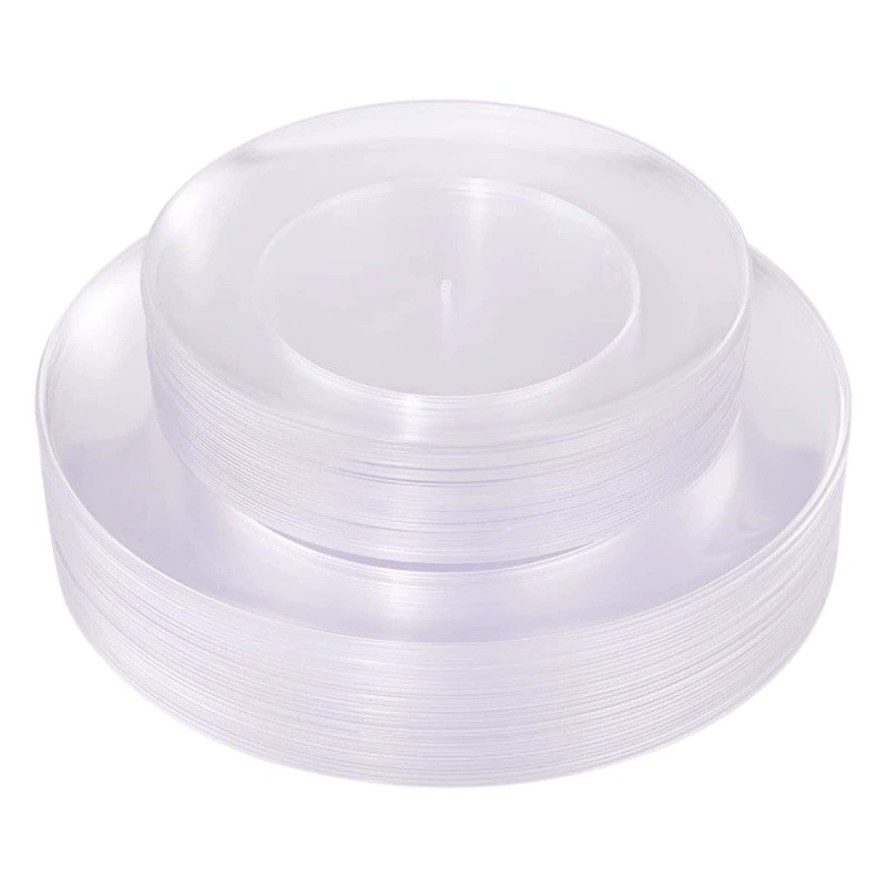 7.510.25-дюймовая жесткая пластиковая PS одноразовая тарелка белая тарелка прозрачная тарелка торт хрустальная тарелка