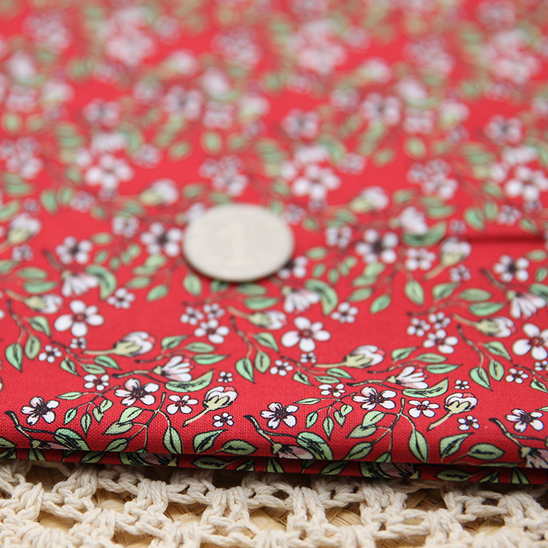 Tela de bordado hecha a mano para patchwork DIY, tela de bordado Lu, tela de bordado de moda, tela floral de algodón para punto de cruz y muñecas.