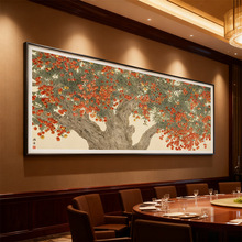 原创 新中式高档酒店大堂装饰画茶室民宿客厅餐厅沙发背景墙 挂画
