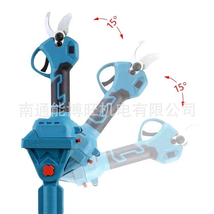 Pantalla de visualización de tijeras eléctricas de jardín ajustable de tres velocidades tipo carga de litio eléctrico sin escobillas barra de extensión de tijeras de poda