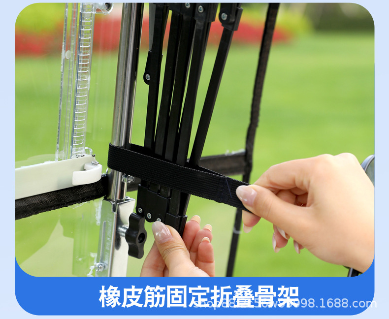 New model of electric vehicle rain canopy, retractable and foldable, windproof cover for electric bikes, motorcycle sunshade, rain protection canopy