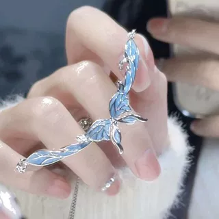 梦蝶系列清新蝴蝶手链女轻奢小众精致高级感抽拉链条手环个性饰品