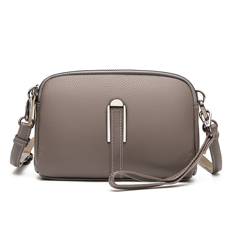 Genuine Leather Women's Shoulder Bag 2025 New Fashion Versatile Casual Clutch Wholesale Top Grain Cowhide Crossbody Bag - Thumbnail 6