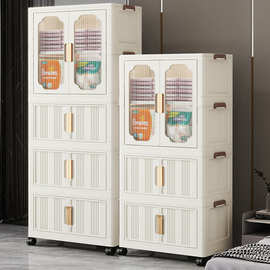 婴儿衣服收纳柜免安装宝宝衣柜儿童衣柜整理家用折叠加厚储物柜