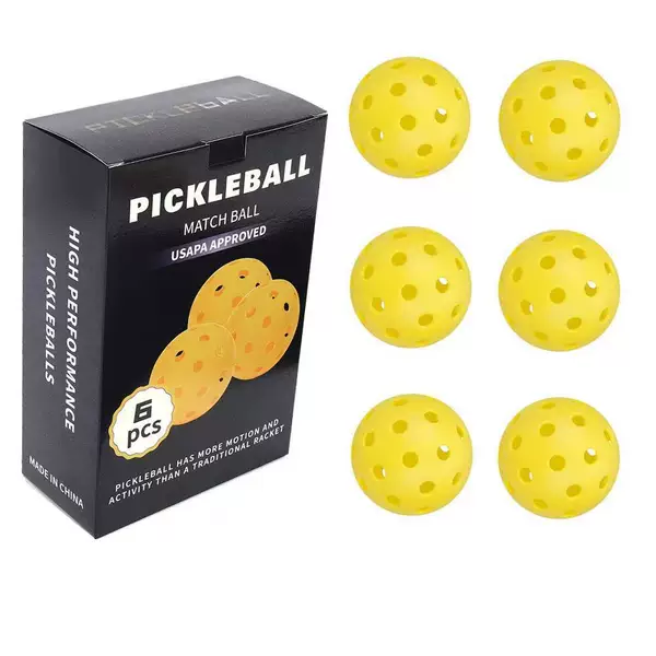 Hard Pickleball 40 Holes 74mm Rotational Molding Injection Luminous Ball Pickleball New Color Box Packaging