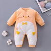 Quilted overall for new born, children's bodysuit suitable for men and women girl's, 0-3 month, increased thickness