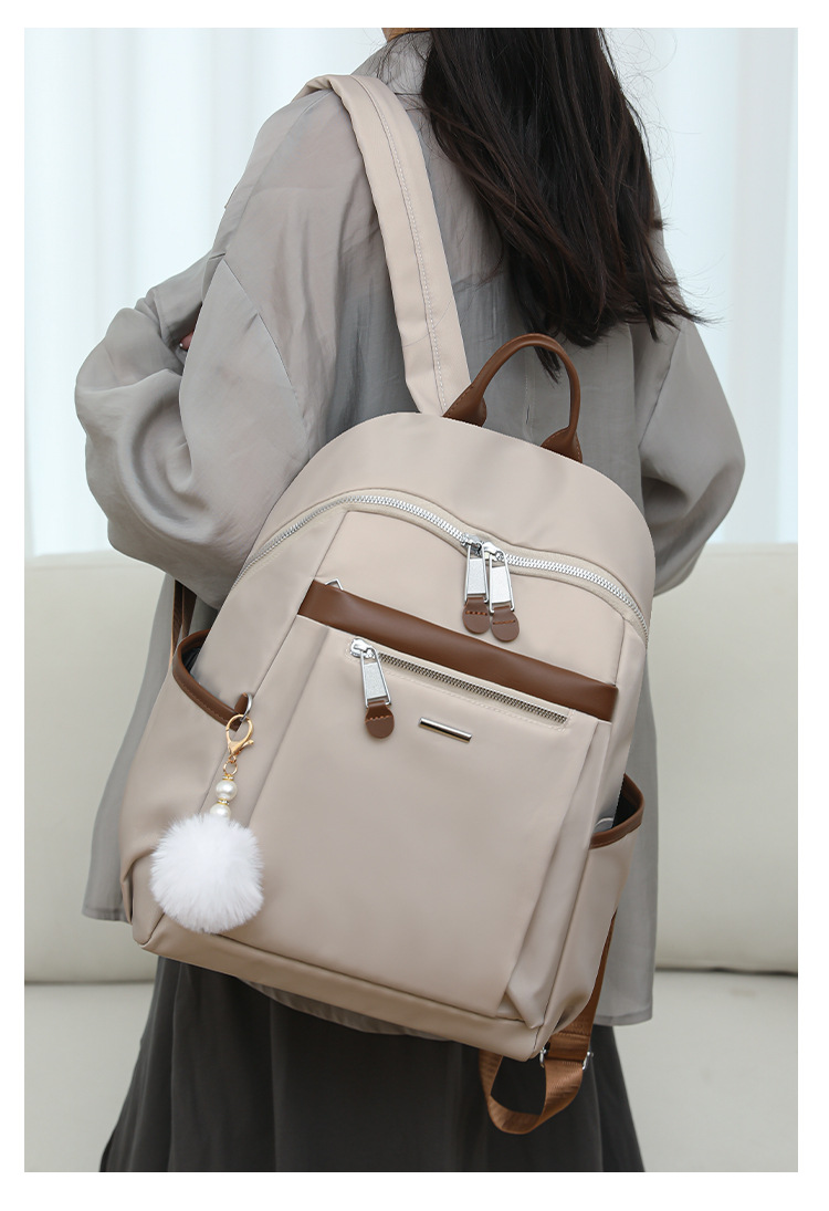 Women's Backpack Backpack Waterproof Color Block Casual Women's Backpack