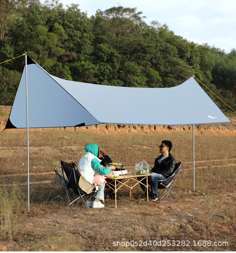 Canopy Outdoor Camping Tent Sun Shelter Ultralight Camping Picnic Rainproof Sunproof Pergola Portable Beach Canopy