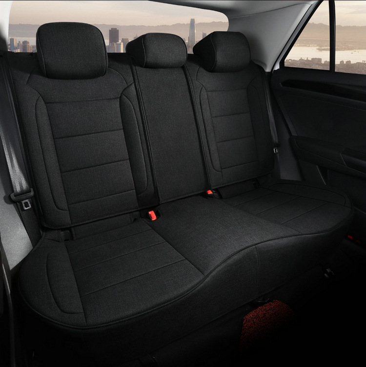 Suitable for Volkswagen Tanyue five-seat SUV linen special car seat cushion for all seasons all-inclusive simple interior seat cover