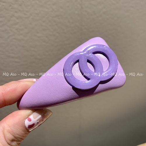 Xiaohongshu influencer same style Instagram candy-colored sponge hair clips for women summer hairpins geometric triangle colorful bread clips