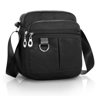 W 75741 Nylon Oxford Multi Compartment Crossbody Bag ������