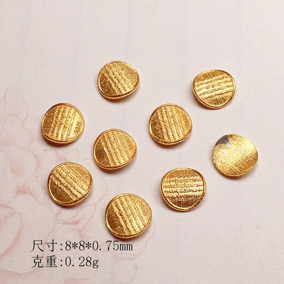 Bracelet Accessories diy Handmade – Zərgərlik ara hissələri - five-gold-round-patches