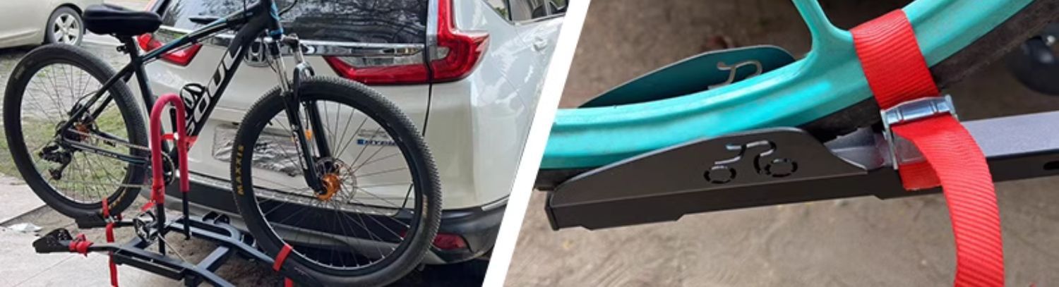 Outdoor cycling car rear hanging bicycle frame fixed single frame rear support bicycle equipment portable and detachable