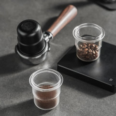 Coffee Powder Cup Powdering Tool Upside-Down Powdering Tool Coffee Bean Measuring Cup Transparent Powdering 58mm Anti-Flight Powdering Device