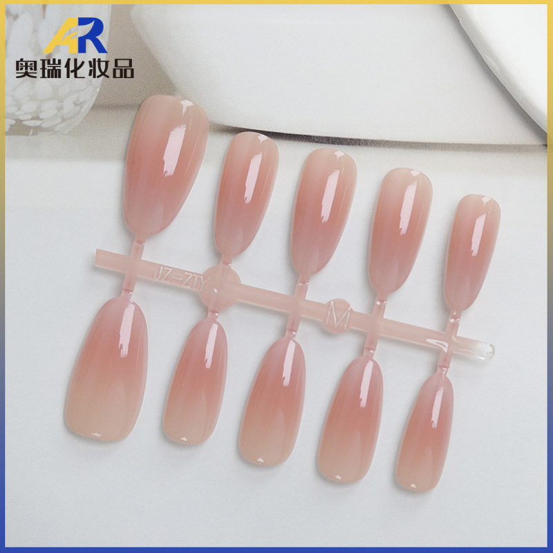 Pre-Made Nail Factory Colored Code Nude Powder Gradient Blush Whitening Nail Polish Spray Handmade Wearable Manicure Pre-Made Nail Factory Colored Code Nude Powder Gradient Blush Whitening Nail Polish Spray Handmade Wearable Manicure