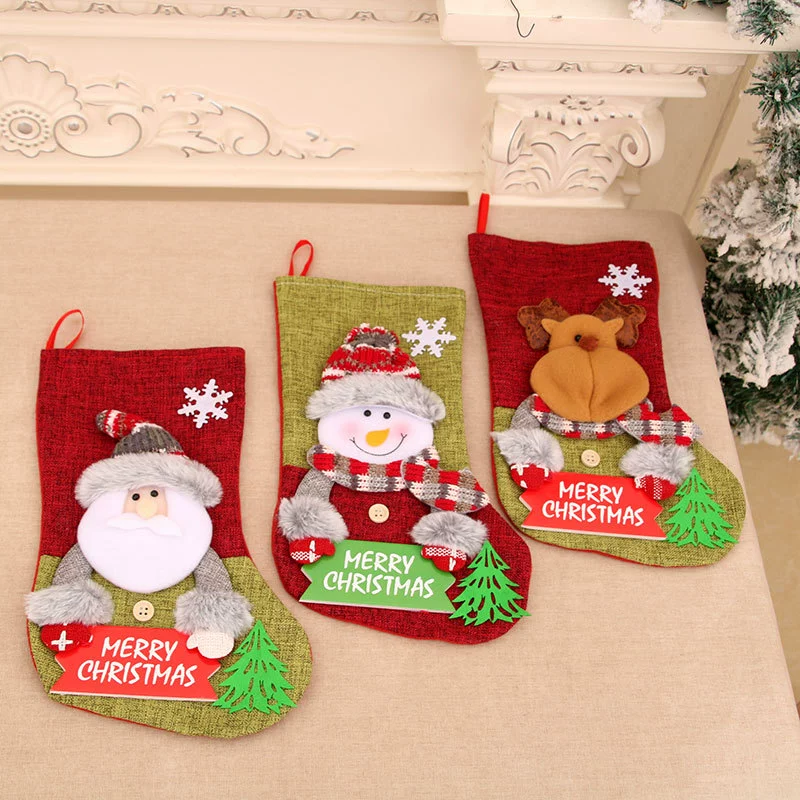Большие детские Cartoon Christmas носки, подарок на день рождения