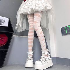 Bandage Socks Japanese-Style Lolita Socks Spring/Summer Over-the-Knee Socks for Lolita Girls, Sexy Jk Style Bandage Socks