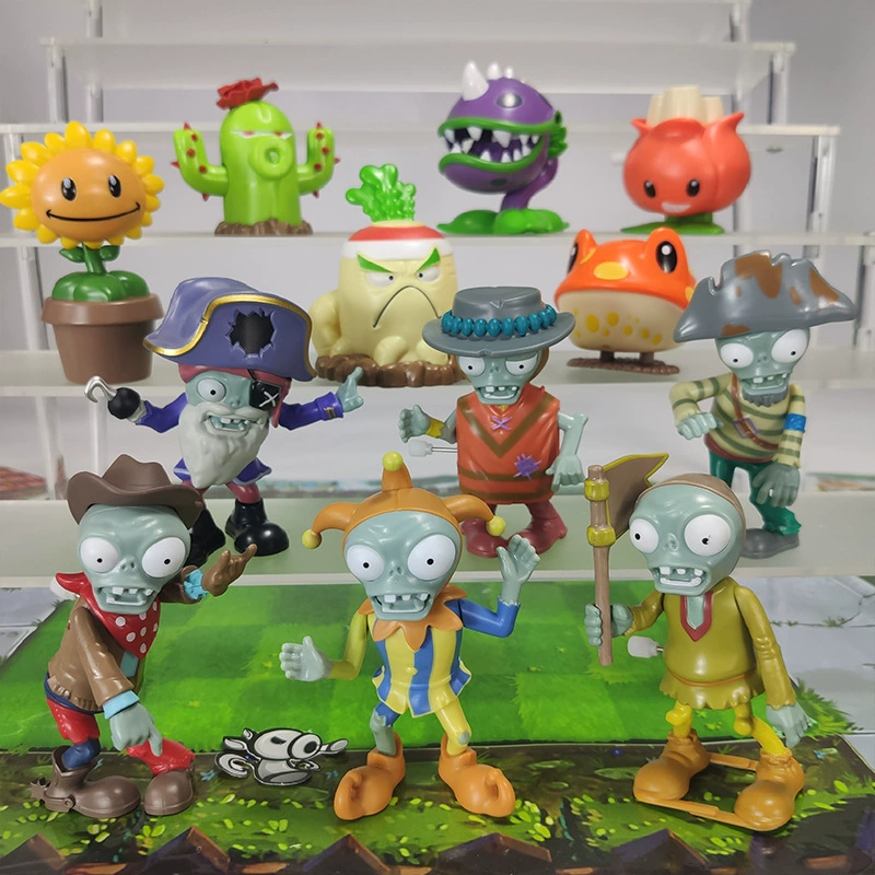 Крутящийся игрушечный ботанический Plants vs. Zombies, плащ-тренч, кукла
