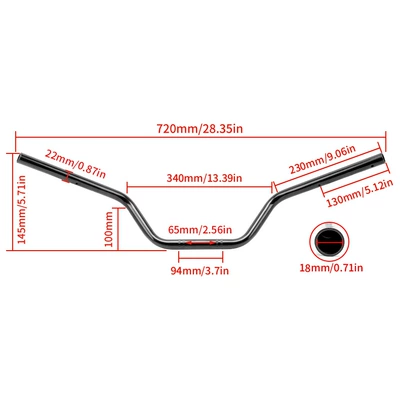 handlebar Universal steering handle – Motorcycle Safety Supplies