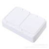 Table small storage box, cotton swabs, plastic dustproof cotton pads