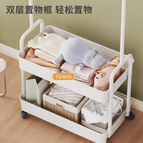 Wholesale simple clothing rack hanging rack floor indoor movable household dormitory bedside place overnight clothes storage