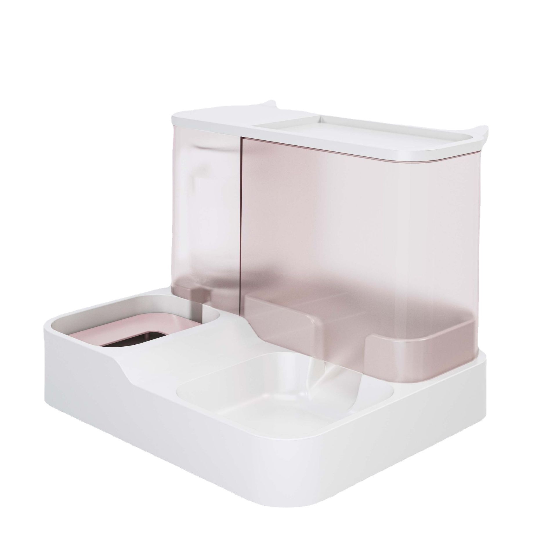 Perro Alimentador automático gato fuente automática para beber antidetonantes gran capacidad húmeda y seca separación Pet Bowl al por mayor