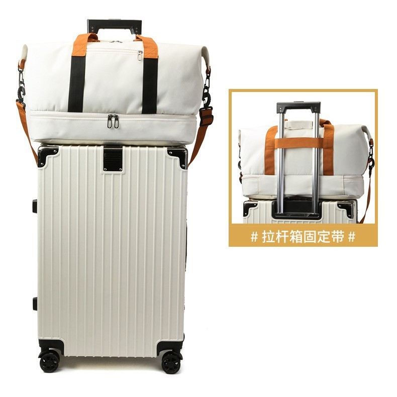 新款健身包可印logo干湿分离户外旅行包大容量牛津布行李包批发|undefined