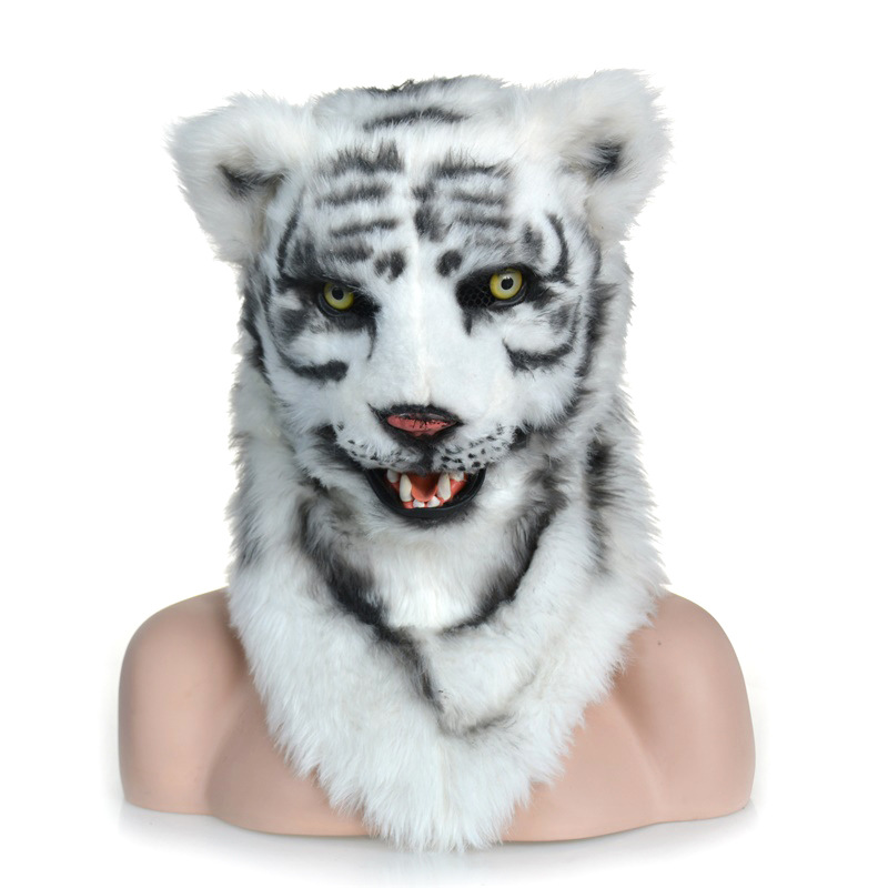 Máscara de cabeza de animal de cara completa Lobo Oso conejo León leopardo fotografía bola rendimiento máscara de película fabricante