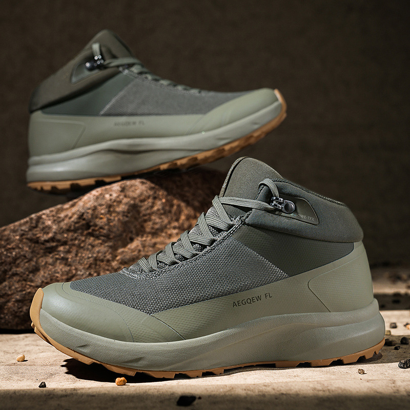 鸟家平替中帮防水徒步鞋男石墨烯保暖秋冬运动鞋直播爆款登山鞋
