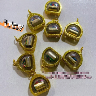 Thai Amulet Mahasura, Never Lack Money Pendant, Never Lose Money, Pendant, Lon Po Kun Gold Needle