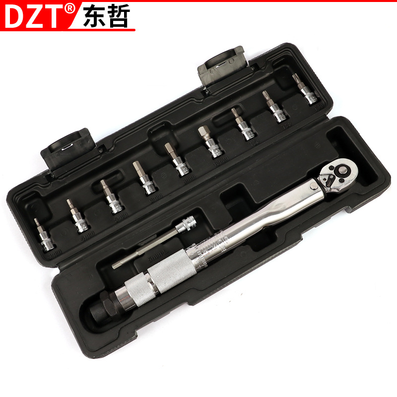 1/4扭力扳手11pc汽修机修轮胎预置扭力公斤力矩扭矩扳手维修工具