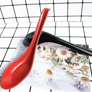 Two-color soup spoon melamine soup spoon Japanese rice spoon spoon spoon one yuan store supply