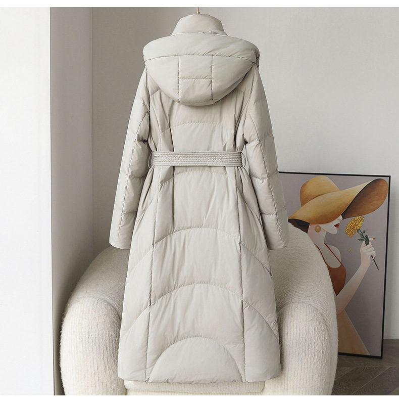 Women's Clothing Down jacket for women winter 2024 new high end Pinghu white duck down long white duck down warm women's clothing wholesale_voghion.com