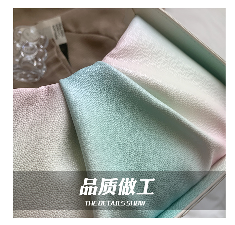 Fashion Gradient Color Pearl Chain Fold Cloud Bag display picture 23