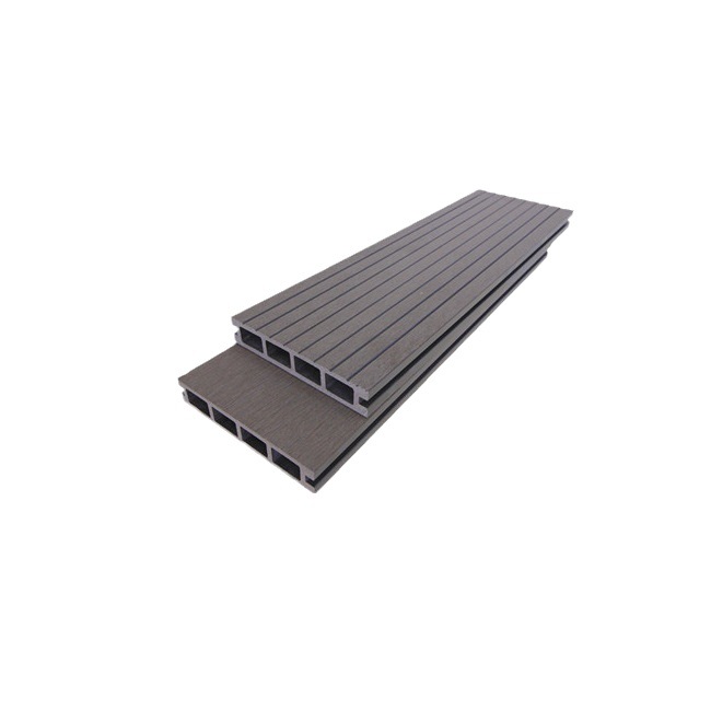 Madera plástico WPC piso generación agujero redondo 140*25 protección del medio ambiente plástico material de madera jardín al aire libre decoración tablero anticorrosión madera