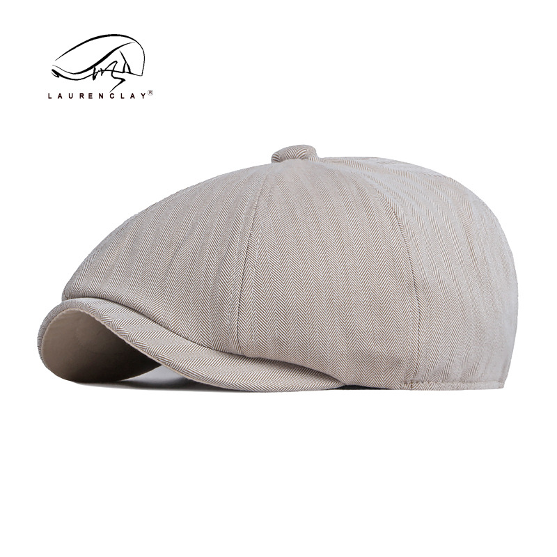 Unisex Thin breathable octagon hat for men Retro light plate solid color duck tongue painter hat for art newsboy hat for women_voghion.com