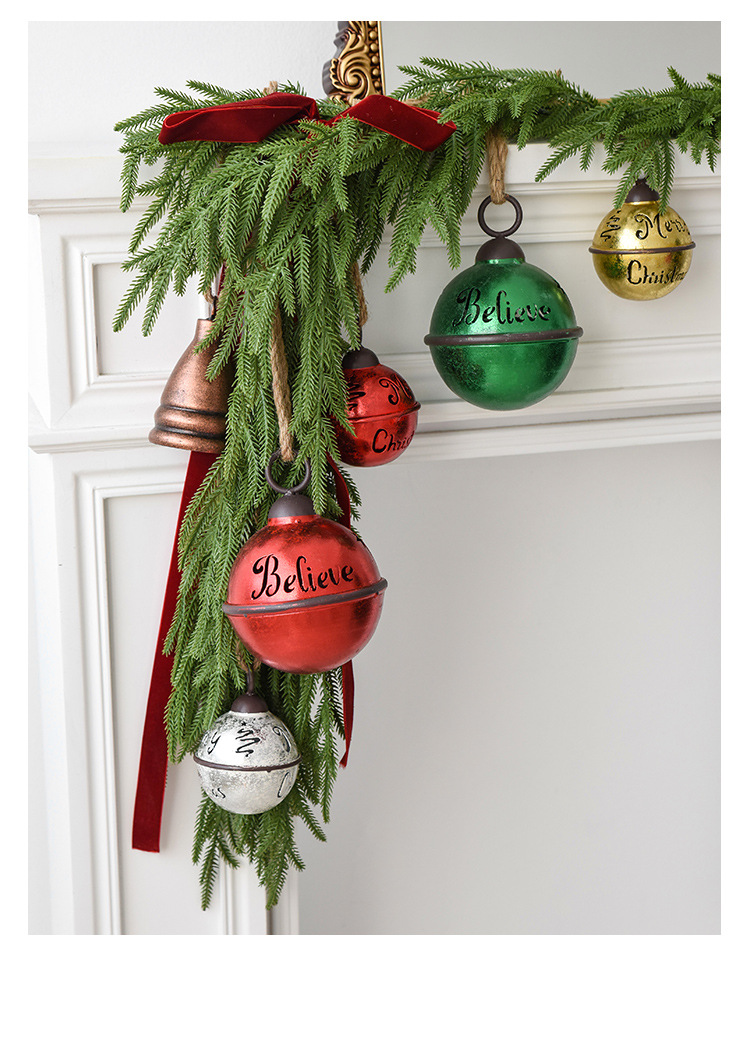 NUCH Iron Tree Pendant - Soundable Christmas Bell Decoration Scene Arrangement_voghion.com