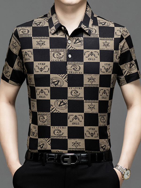 Silk fashionable polo