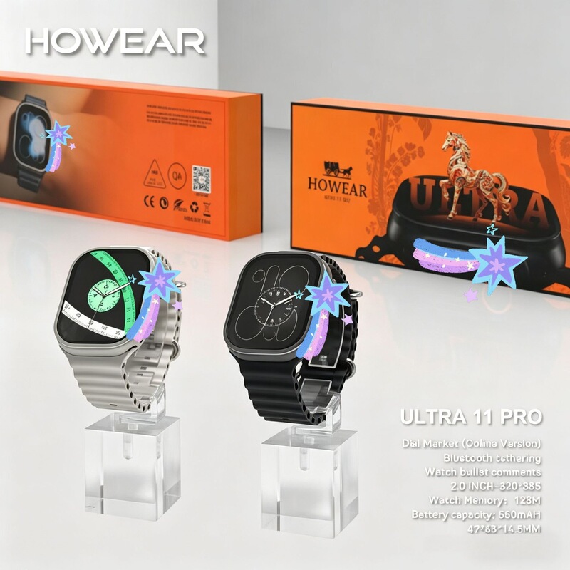 Huaqiangbei Cross-border New ULTRA 11 PRO Smartwatch Bluetooth Network Sharing Health Monitoring Long Battery Life Huaqiangbei Cross-border New ULTRA 11 PRO Smartwatch Bluetooth Network Sharing Health Monitoring Long Battery Life
